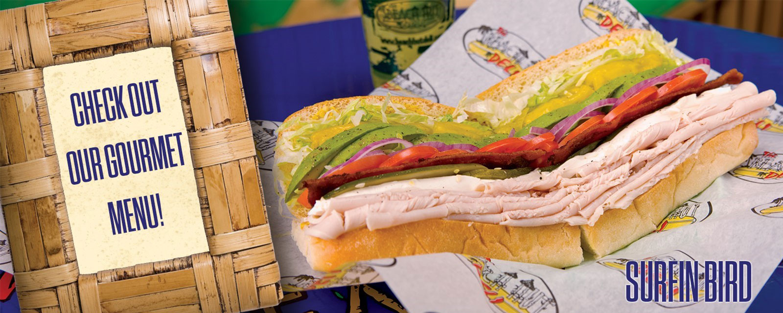 Check out our gourmet menu!